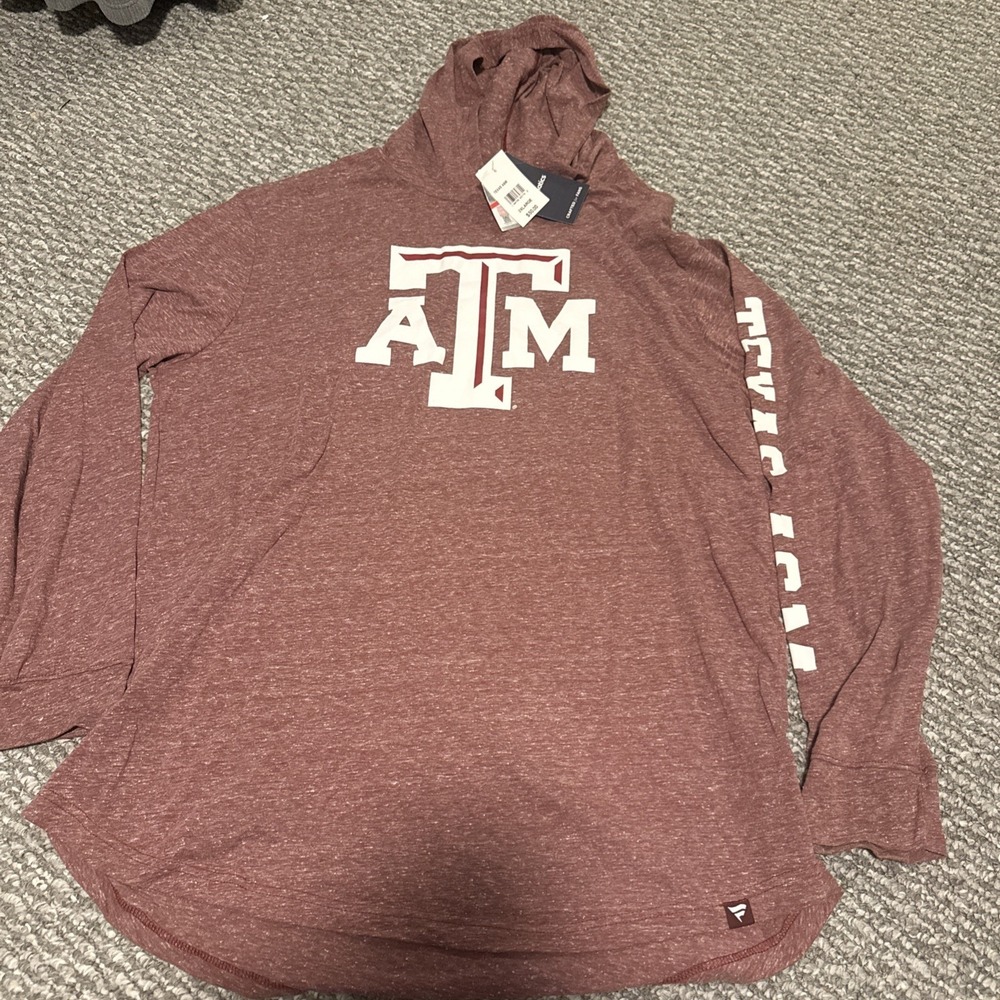 Fanatics Texas A&M Aggies Hoodie‎ Men's XXL  Logo Pullover Polyster/Cotton NWT